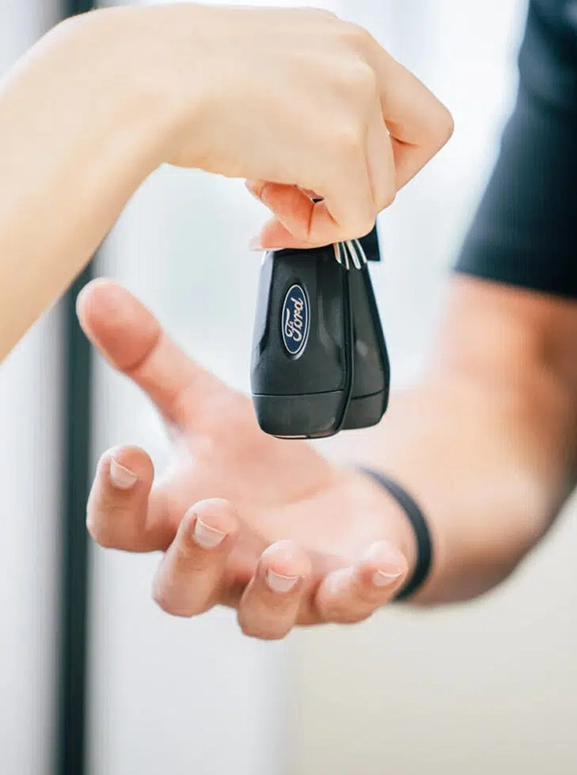 keys being handed over to customer in Portland